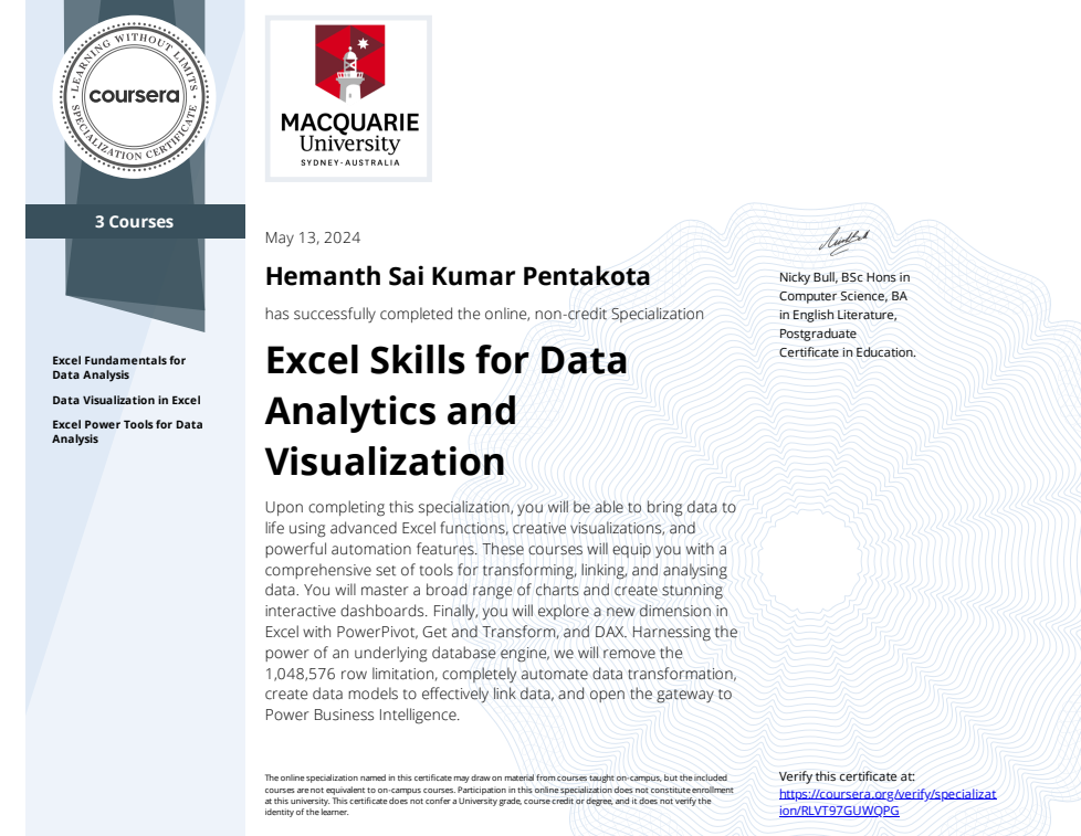 Macquarie Excel