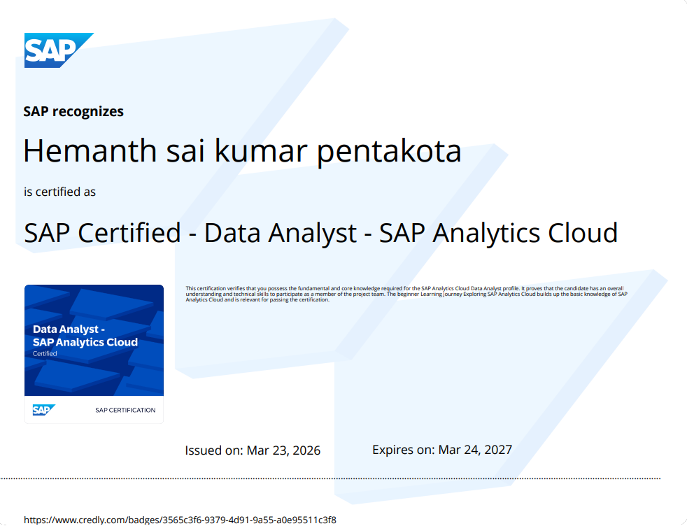 SAP Certified